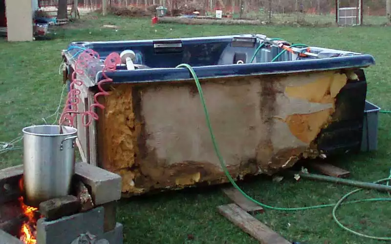 Hot Tub Service Before - Atlanta Hot Tub Center